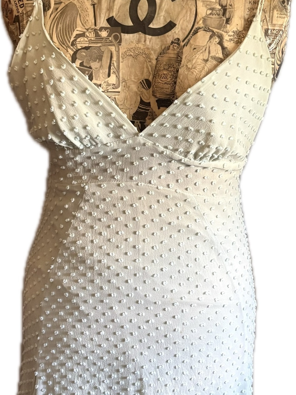 Black halo aquamarine silk Slip Dress